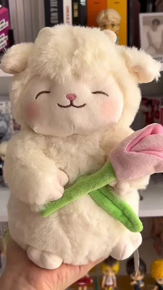 PELUCHE CORDERITO TULIPAN + LAMPARA DE TULIPANES