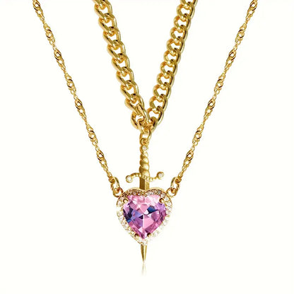 COLLAR CORAZON ESPADA