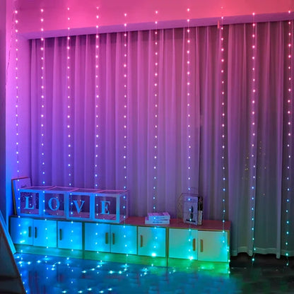 LED LUCES CORTINA INTELIGENTES